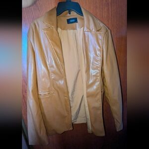 Tan Leather Women's Jacket